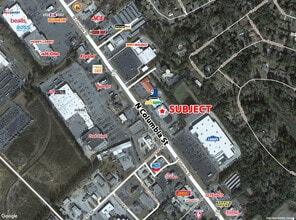 1827 N Columbia St, Milledgeville, GA - Vue aérienne vue de carte