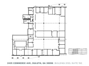 2435 Commerce Ave, Duluth, GA à louer Plan d’étage– Image 1 sur 3