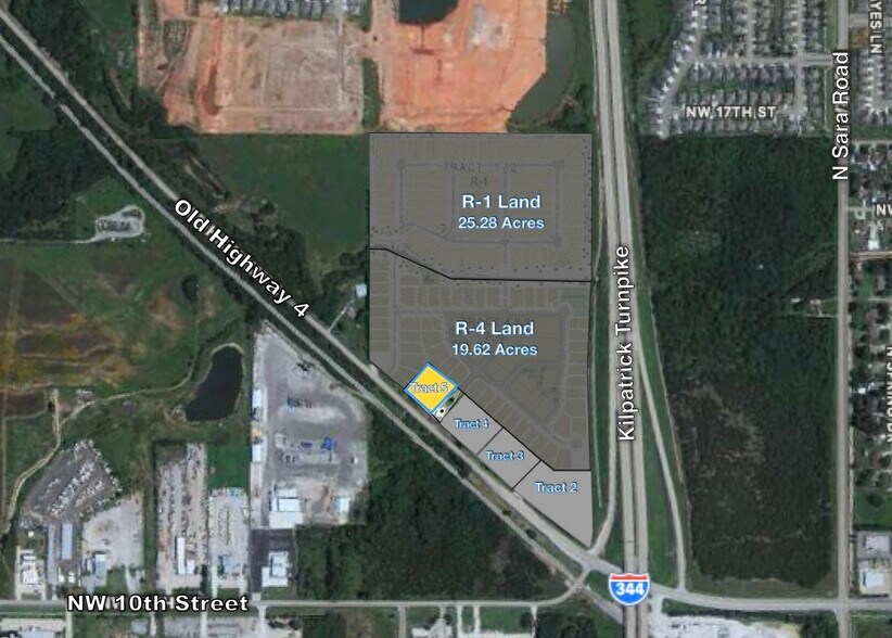 Old 4 & Kilpatrick Turnpike - Tract 5 hwy, Yukon, OK à vendre - Aérien – Image 1 sur 1