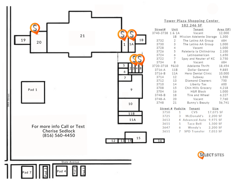 3716-3750 State Ave, Kansas City, KS à louer - Plan de site – Image 2 sur 3