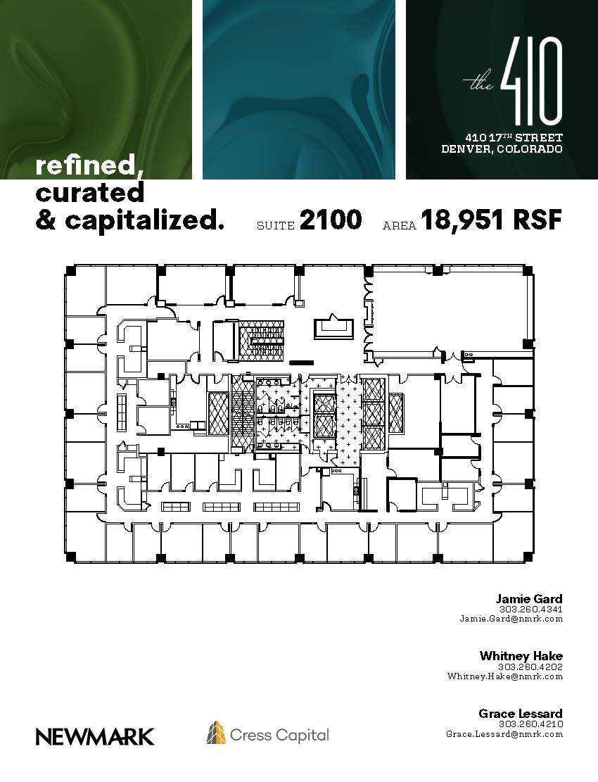 410 17th St, Denver, CO à louer Plan d’étage– Image 1 sur 1