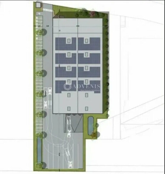 Industriel/Logistique dans Louvres à vendre - Plan de site – Image 2 sur 3