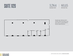 611 N Brand Blvd, Glendale, CA à louer Plan d’étage– Image 1 sur 1