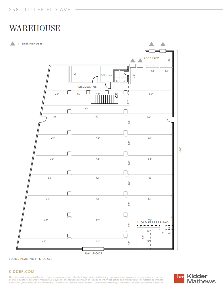 258 Littlefield Ave, South San Francisco, CA à louer Plan d’étage– Image 1 sur 2