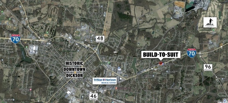 Highway 70 East, Dickson, TN à louer - Aérien – Image 1 sur 1