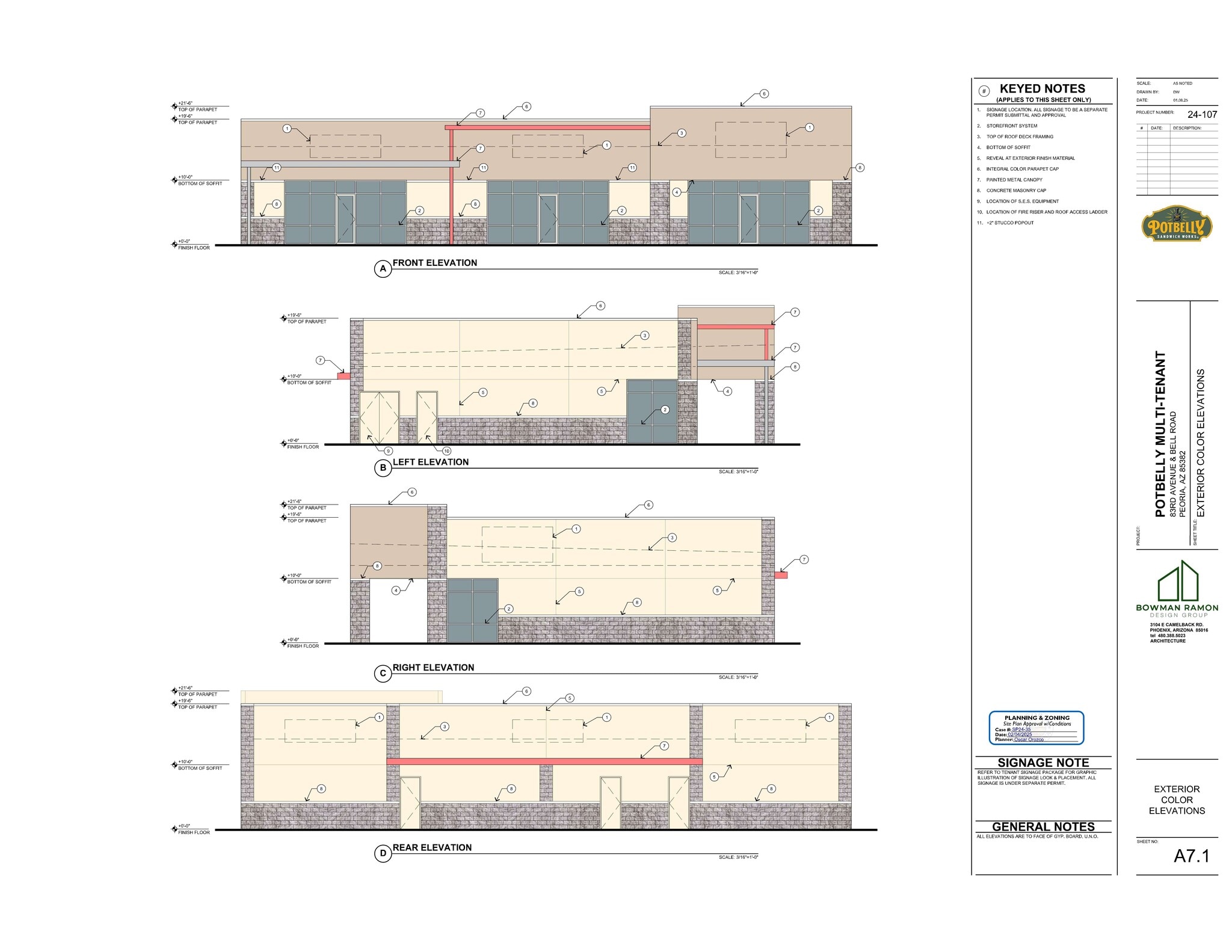 15381 N 83rd Ave, Peoria, AZ à louer Plan de site– Image 1 sur 2