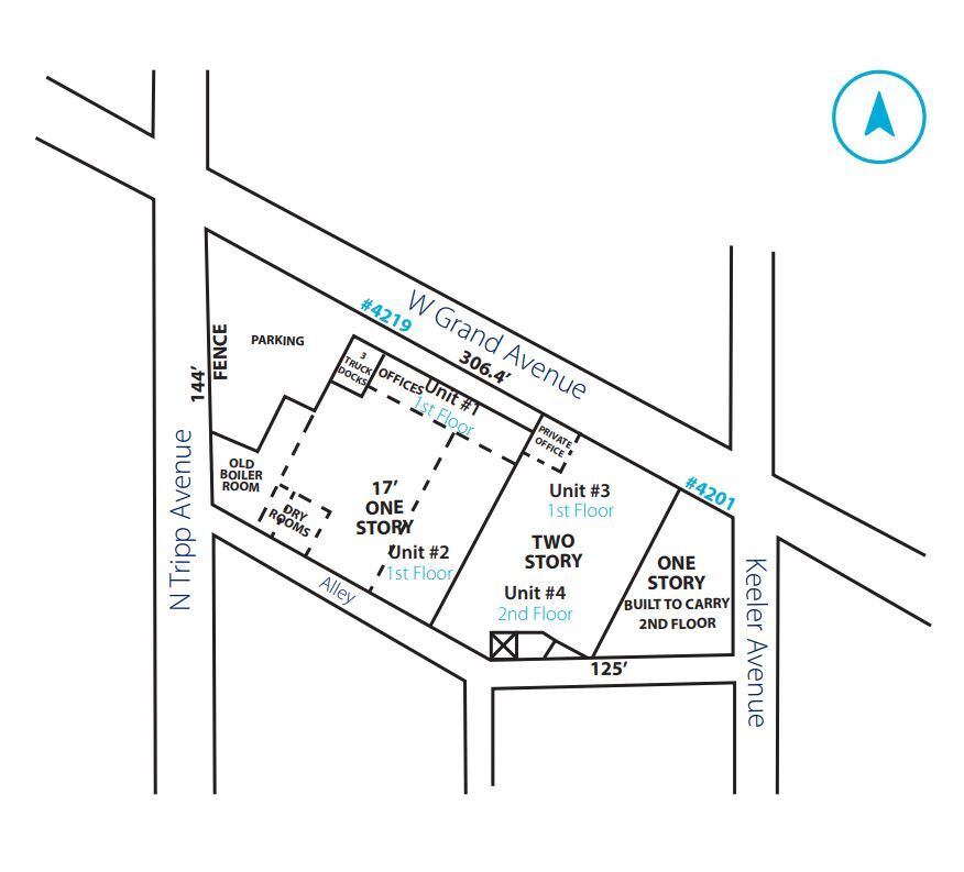 4201-4223 W Grand Ave, Chicago, IL à louer Plan d’étage– Image 1 sur 1