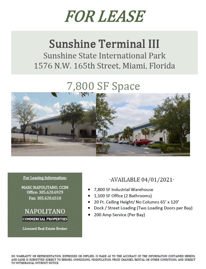 1570-1578 NW 165th St, Miami, FL à louer Photo intérieure– Image 1 sur 1