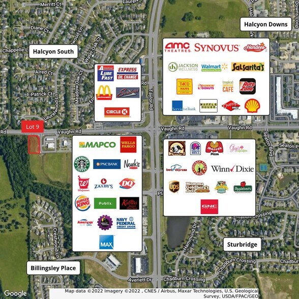 Vaughn Rd, Montgomery, AL à vendre - Aérien – Image 2 sur 3
