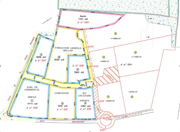 Terrain dans Monchy Saint Eloi à vendre - Plan de site – Image 1 sur 2