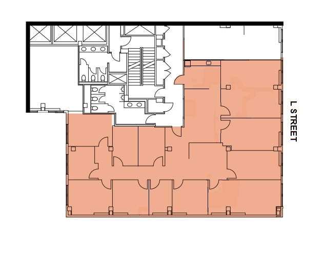 1100 17th St NW, Washington, DC à louer Plan d’étage– Image 1 sur 11