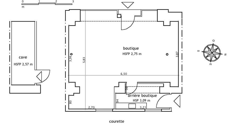 Local commercial dans Paris à louer - Plan d’étage – Image 3 sur 3
