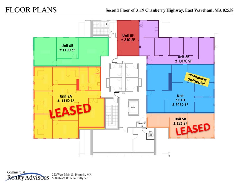 3119 Cranberry Hwy, East Wareham, MA à louer - Plan d’étage – Image 3 sur 3