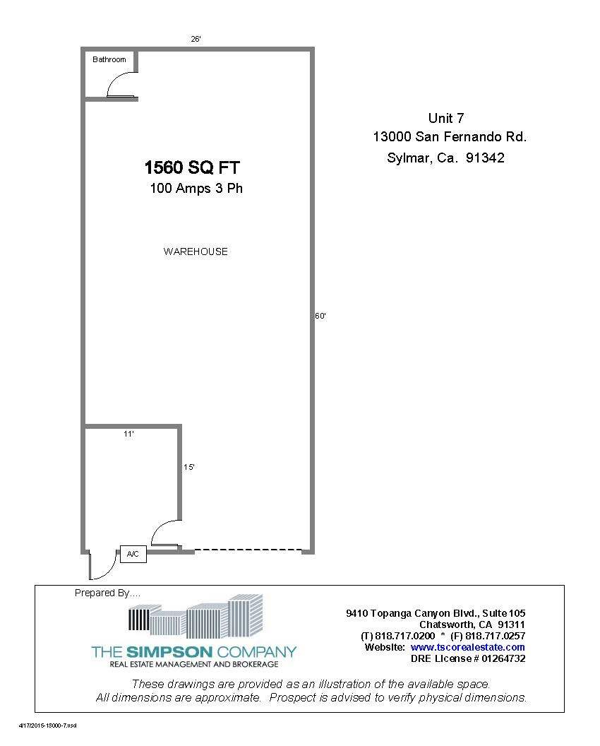 13000-13010 San Fernando Rd, Sylmar, CA à louer Plan d’étage– Image 1 sur 1