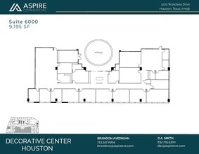 5120 Woodway Dr, Houston, TX à louer Plan d’étage– Image 1 sur 7