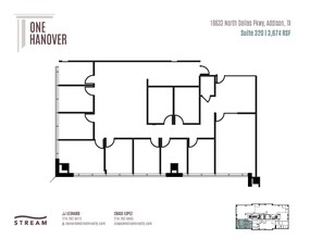 16633 N Dallas Pky, Addison, TX à louer Plan d’étage– Image 1 sur 1