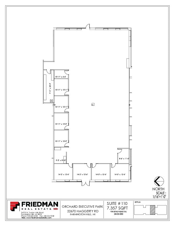 22630 Haggerty Rd, Farmington Hills, MI à louer Plan d’étage– Image 1 sur 1