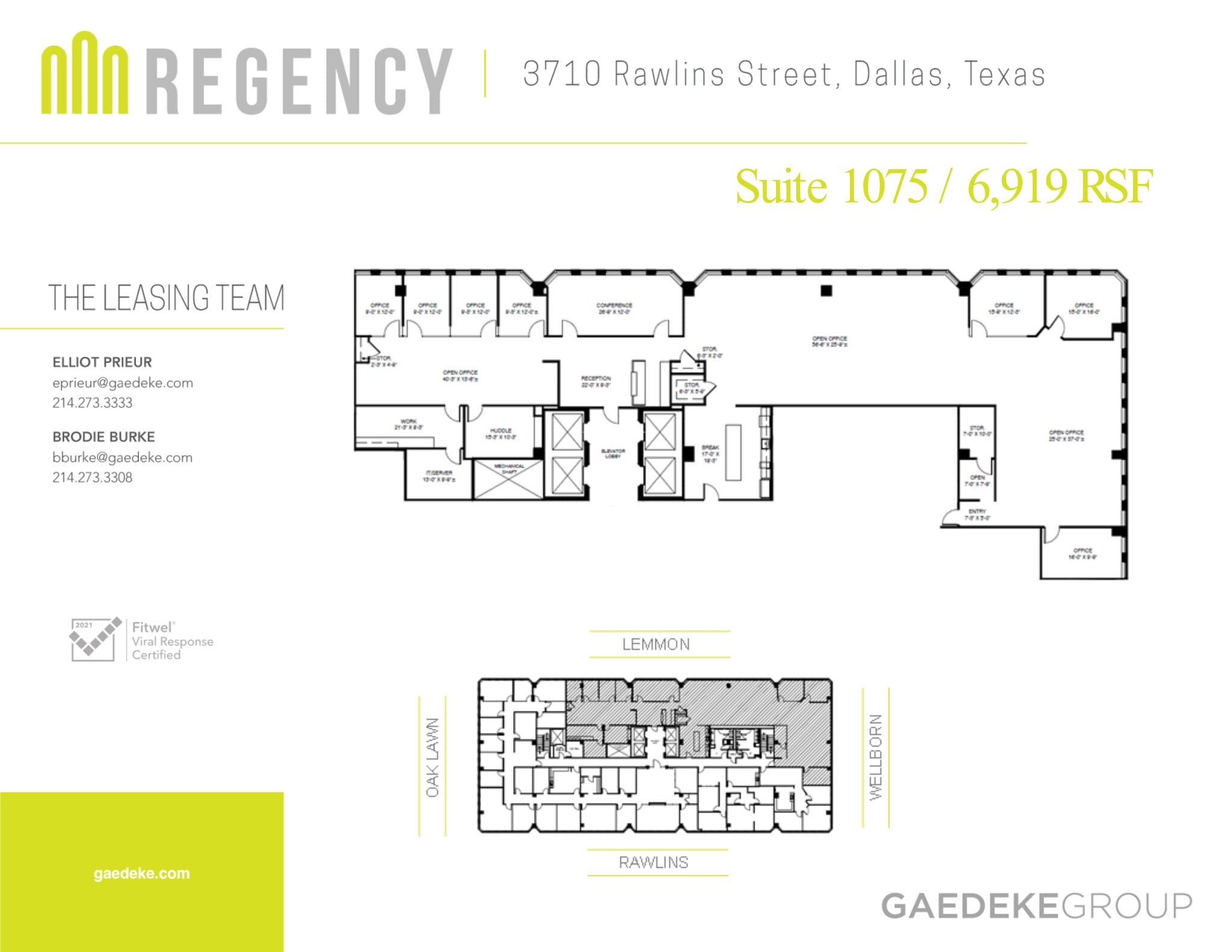 3710 Rawlins St, Dallas, TX à louer Plan de site– Image 1 sur 1