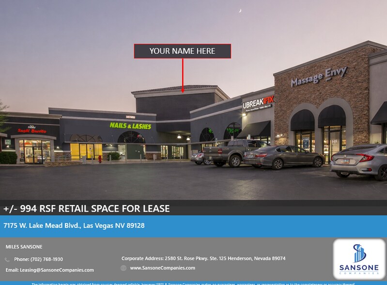 7175 W Lake Mead Blvd, Las Vegas, NV à louer - Photo de l’immeuble – Image 2 sur 10