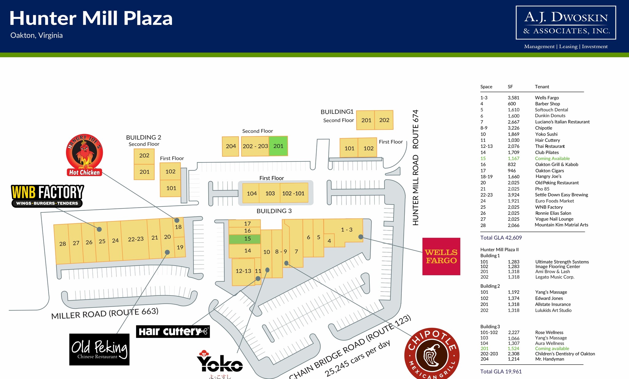 2946A-Q-2952A-K Chain Bridge Rd, Oakton, VA à louer Plan de site– Image 1 sur 1