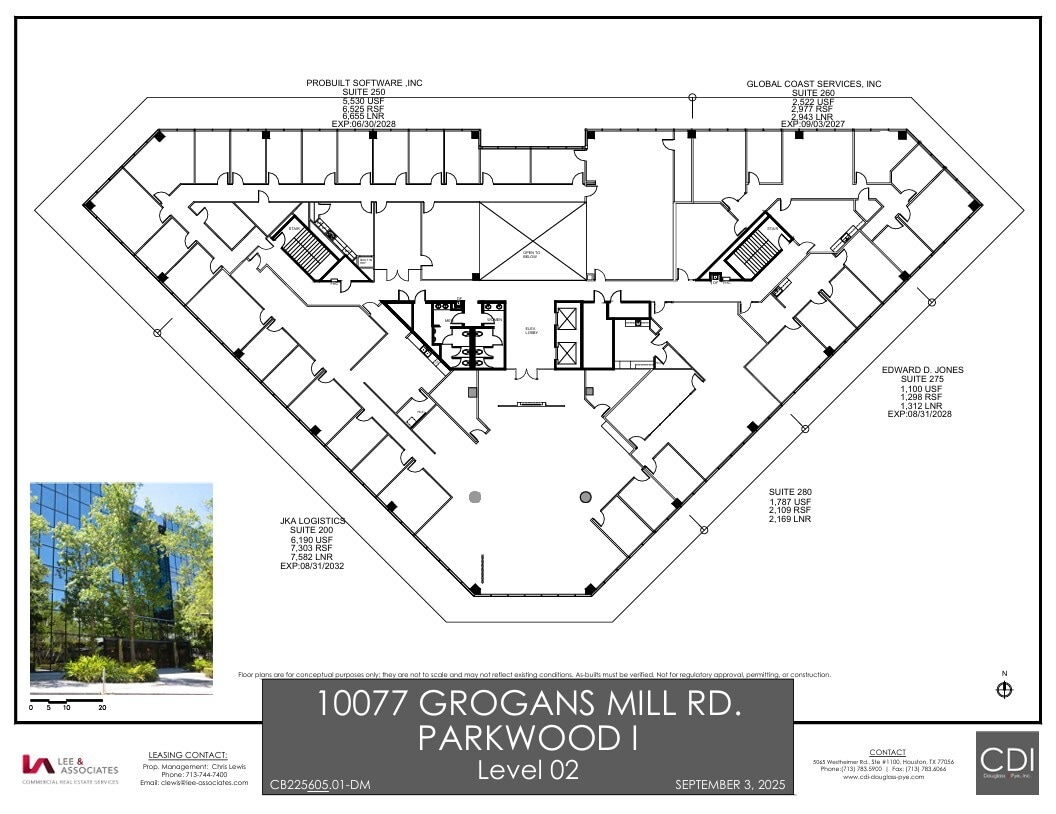 10077 Grogans Mill Rd, The Woodlands, TX à louer Plan d’étage– Image 1 sur 1