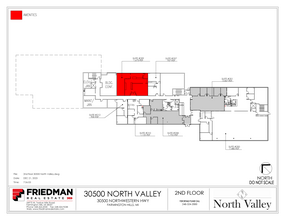 30500 Northwestern Hwy, Farmington Hills, MI à louer Plan d’étage– Image 2 sur 2