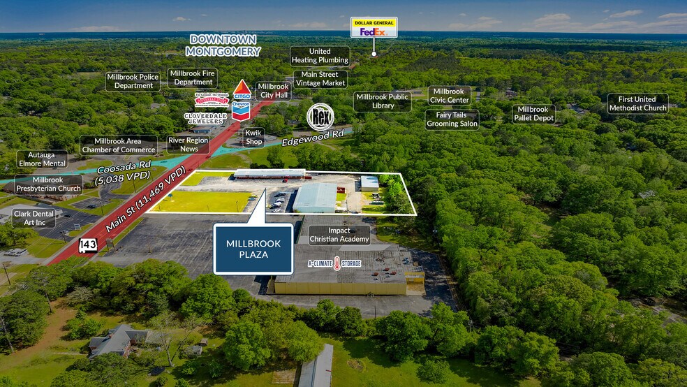 3451-3459 Main Street, Millbrook, AL à vendre - Photo de l’immeuble – Image 2 sur 5