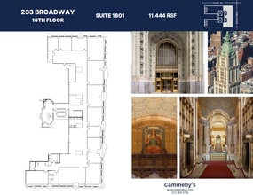 233 Broadway, New York, NY à louer Plan d’étage– Image 1 sur 1