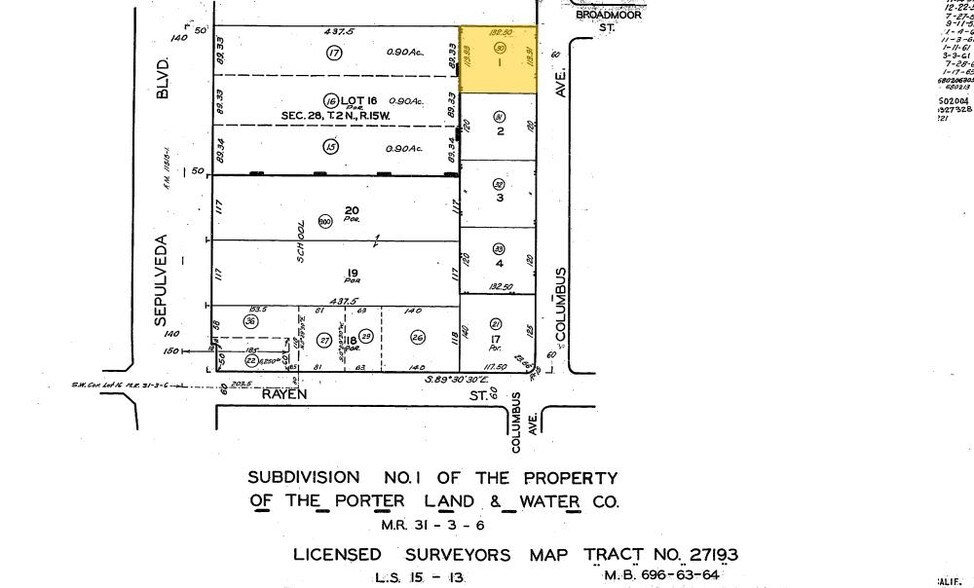 8919 Columbus Ave, North Hills, CA à vendre - Plan cadastral – Image 2 sur 26