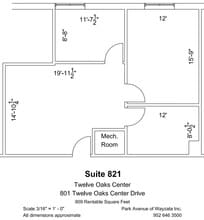 600 Twelve Oaks Center Dr, Wayzata, MN à louer Plan d’étage– Image 1 sur 1