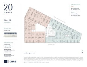 20 Massachusetts Ave NW, Washington, DC à louer Plan d’étage– Image 1 sur 3