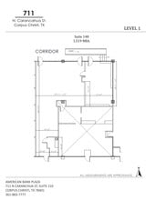 711 N Carancahua St, Corpus Christi, TX à louer Plan de site– Image 1 sur 8