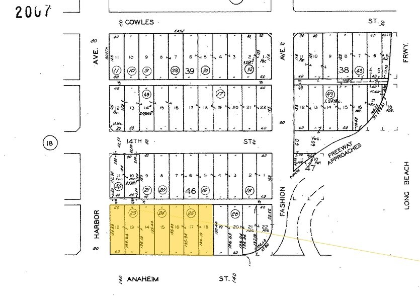 1331 W Anaheim St, Long Beach, CA à louer - Plan cadastral – Image 2 sur 3