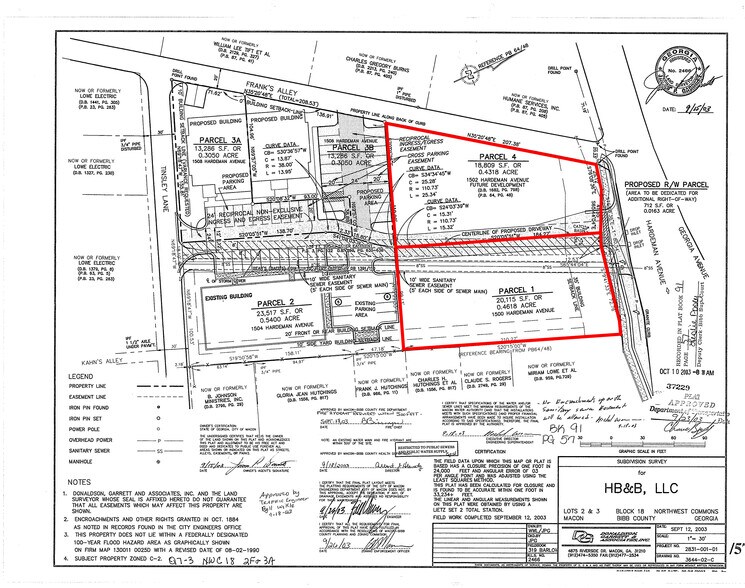 1500 Hardeman Ave, Macon, GA à vendre - Plan cadastral – Image 2 sur 3