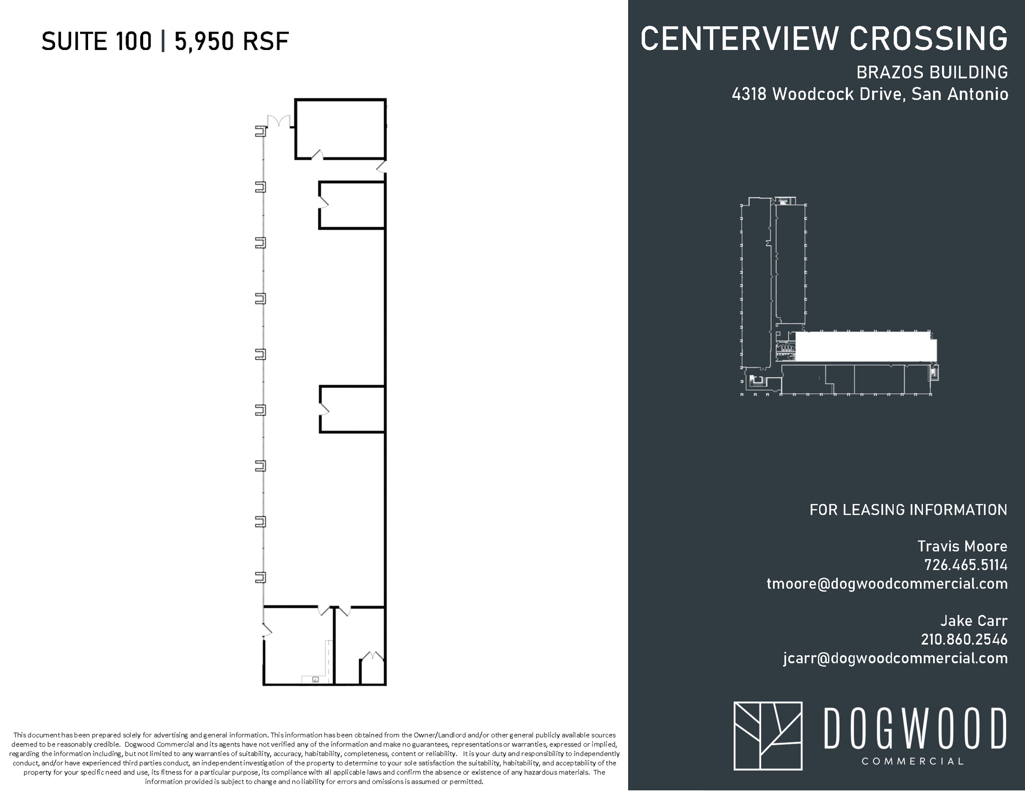 4538 Centerview Dr, San Antonio, TX à louer Plan d’étage– Image 1 sur 1