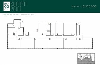 9144 Arrowpoint Blvd, Charlotte, NC à louer Plan d’étage– Image 2 sur 2