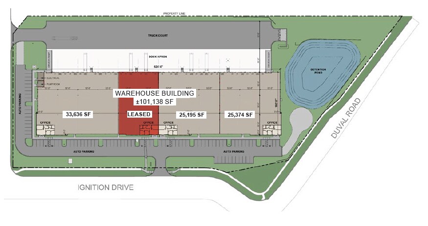 2555 Ignition Dr, Jacksonville, FL à louer Plan de site– Image 1 sur 1