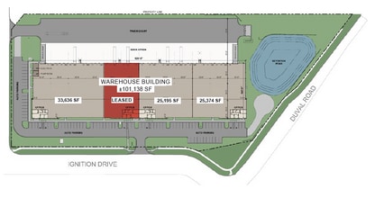 2555 Ignition Dr, Jacksonville, FL à louer Plan de site– Image 1 sur 1