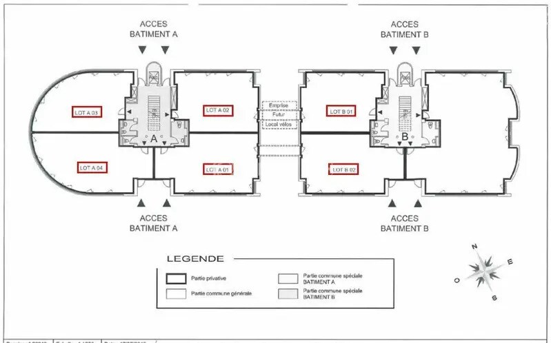Bureau dans Montpellier à vendre - Plan d’étage – Image 2 sur 6