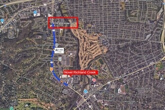 296 White Bridge Pike, Nashville, TN - VUE AÉRIENNE vue de carte - Image1