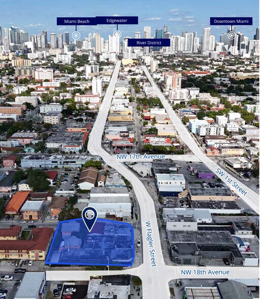 1779 W Flagler Street portefeuille de 2 biens à vendre sur LoopNet.fr - Aérien – Image 2 sur 5