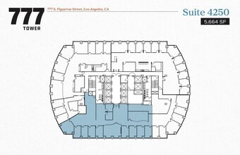 777 S Figueroa St, Los Angeles, CA à louer Plan d’étage– Image 1 sur 1