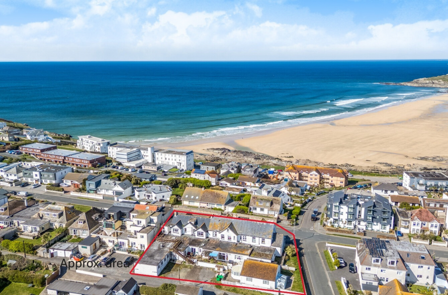 55-57 Pentire Av, Newquay à vendre - Aérien – Image 2 sur 2