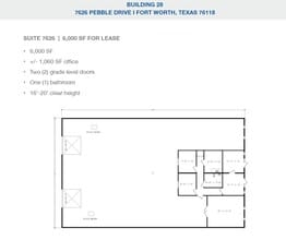 2501-2519 Gravel Dr, Fort Worth, TX à louer Plan d’étage– Image 1 sur 1
