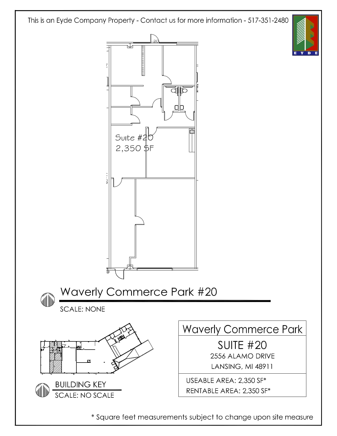 2556 Alamo Dr, Lansing, MI à louer Plan d’étage– Image 1 sur 1