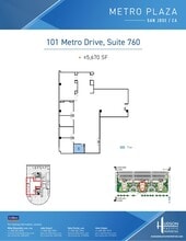 25 Metro Dr, San Jose, CA à louer Plan d’étage– Image 1 sur 1