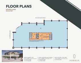 155 W Chatham St, Cary, NC à louer Plan d’étage– Image 1 sur 1