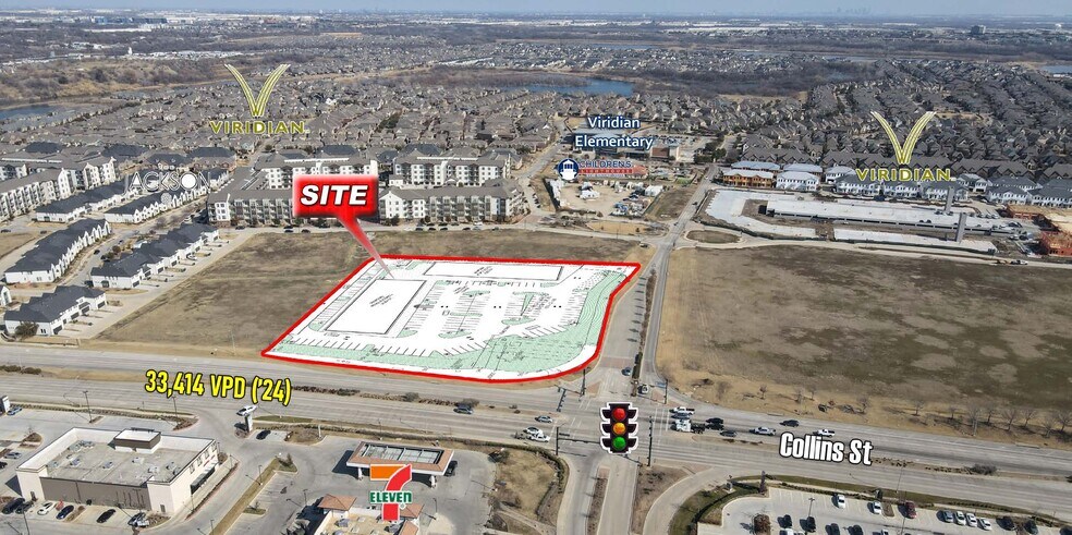 NEC of N Collins St & Blue Lake Blvd, Arlington, TX à louer - Photo de l’immeuble – Image 2 sur 3