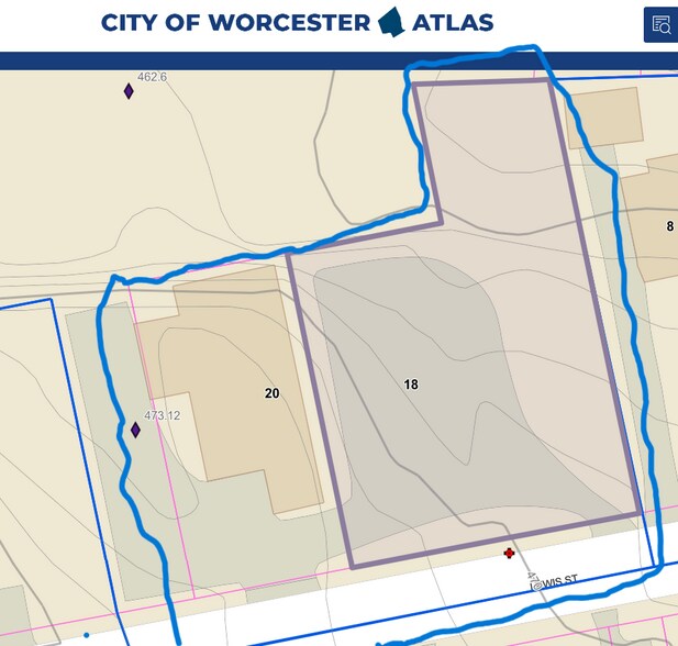 18-20 Lewis St, Worcester, MA à vendre - Plan de site – Image 2 sur 2