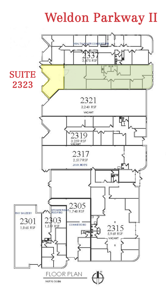 824-830 Fee Fee Rd, Saint Louis, MO à louer Plan d’étage– Image 1 sur 1